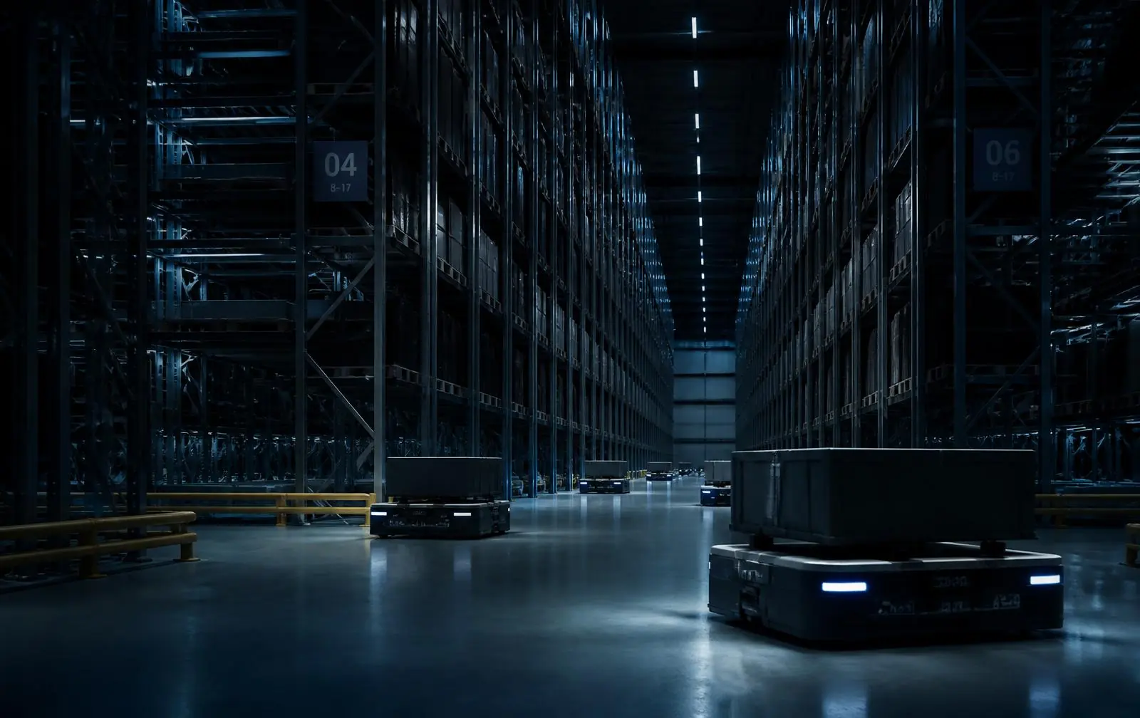 Automated distribution warehouse